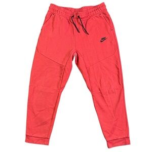 Nike Sportswear Tech Fleece Extended Size Big Kids Pants Large+ Boys Red Monarch